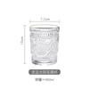 Nordic Phnom Penh Glass Vintage Sunflower Taça de Água em relevo ISN Copo de Suco Engrossado Copo de Vinho Doméstico Copo de Café da Manhã