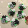 Accesorios de Flor de Arcilla Blanda de 25 mm para Manualidades Estilo Vintage Adornos para el Cabello Pasadores Materiales de Decoración para Fundas de Teléfono Móvil