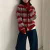 Cardigan de punto de lana pura, de cuello alto, con diseño de doble cremallera, moderno, rejuvenecedor, para mujer, engrosado para otoño e invierno, versátil y adelgazante, estilo coreano.