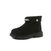 Botines para Niñas Zapatos de Algodón Forrados de Borrego Invierno 2025 Nuevo Estilo Británico Botas para Niños Botas Calientes para Niñas