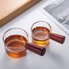 Vaso de leche de vidrio 2020 nuevo de 70 ml con boquilla de presión de vidrio de borosilicato alto, logotipo de taza de café