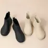 Moda Transfronteriza Moda Japonesa y Coreana Botas de Lluvia para Mujer Combinan con Todo Suela Suave Zapatos Impermeables Antideslizantes Zapatos de Goma para Cocina Zapatos para Lavar el Coche de Mujer