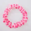 Guirnalda de cuello de pétalos de flor artificial hawaiana, guirnalda de tela de poliéster colorida, guirnalda para fiesta en la playa del fabricante original