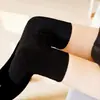 Leggings gruesos enormes con forro polar de 500 g para mujer, artefacto de pierna desnuda, negro, Joker, talla grande, unidos, otoño e invierno, color carne