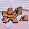 Serie Capibara Accesorios Planos Funda para Teléfono Móvil Broche Accesorios para el Cabello Accesorios para Joyería DIY Parche Suave de PVC de Dibujos Animados