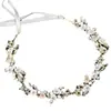Tocado de novia con flores de concha y diamantes de imitación, cadena suave, accesorios para vestido de novia, banda para el pelo, corona, accesorios para el cabello al por mayor, novedad de 2017