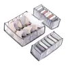 Caja de almacenamiento de ropa interior para calcetines, un organizador tipo cajón para armario con compartimentos para sujetadores y ropa interior, bolsa de almacenamiento para el hogar