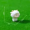 Miniatura de paisaje, figura linda y tímida de ovejita, decoración DIY para paisajismo de jardín, accesorio colgante, adorno pequeño