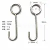 Gancho S de Aço Inoxidável 2,5/3,5mm com Argola Gancho S de Metal Gancho de Aço Inoxidável Ponto Cruzado