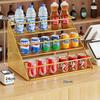 Estante de Almacenamiento de Bebidas de Gran Capacidad Estante de Exhibición de Productos para Cajero Estante de Exhibición Tipo Escalera Mostrador de Tienda de Conveniencia Estante Pequeño para Snacks