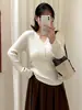 Top de punto adelgazante para tallas grandes que ciñe la cintura Estilo Invierno 2026 Talla Grande Estilo Suave Prenda Interior para el Trabajo Capa Base Top para Mujeres 25331