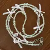 Lanyard Cadena de Perlas para Teléfono Móvil Cruzado de Venta Caliente Transfronteriza Se Puede Llevar en la Espalda para Mujeres Correa de Cuerda Ins Bolsa de Lanyard para Funda de Teléfono Móvil