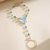 Collar multicapa de flor de resina estilo europeo y americano con gotas de aceite y diamantes, cadena de clavícula de dopamina personalizada, pulsera y collar de alta gama