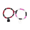 Pulseras de Halloween Europeas y Americanas Transfronterizas de Amazon, Pulseras Magnéticas de Pareja a Juego de Moda, Regalos de Cumpleaños, Estilo Nuevo