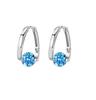 Pendientes de moda transfronteriza europea y americana geométricos combinables de cristal Zirconia, exquisito temperamento, pendientes sencillos al por mayor