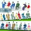 Figuritas de Colores DIY Recibidas para que Hagas Modelo de Arquitectura para Arenero Materiales Paisaje Miniatura Mini Figuras