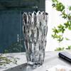 Jarrón de cristal grueso, moderno, simple, creativo, vertical, con forma de diamante, de colores vivos, para sala de estar, arreglos florales, frasco decorativo, adornos para botellas