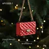 Nuevo Colgante Acrílico con Polvo de Colores, Colgante de Dibujos Animados, Decoración para Ventana de Árbol de Navidad, En Stock