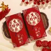 Nuevo Bolso de Sobre Rojo de Mil Yuanes con Borla Tridimensional 2026 Festival de Primavera Año Nuevo Sobre Rojo de Alta Gama con Parche Palabra Feliz de Boda