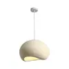 Nuevo Lámpara de Araña Estilo Japonés Wabi-Sabi Lámpara Colgante de Diseñador para Sala de Estar Dúplex Loft, Lámpara de Araña en Forma de Nube para Comedor, Barra de Bar Color Crema