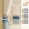 Envío Gratis Cortina de Ducha Plegable para Baño, Cortina Divisoria de Ducha Impermeable y Antimoho Sin Taladro, Cortina Colgante para Separación de Zonas Secas y Húmedas
