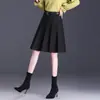 Elegante y chic falda midi plisada para mujer, nueva colección otoño 2026, de cintura alta, línea A que cubre las caderas, falda corta versátil y estilizada para mujer