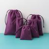Bolsa de franela con cordón de terciopelo para corsé, bolsa de regalo para joyería, bolsa para joyería, bolsa para joyería, suministro directo de fábrica