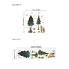 Adesivos de Parede Decorativos de Urso com Tema de Árvore Transfronteiriços para Grandes Áreas de Quarto, Sala de Estar e Hall de Entrada, Autoadesivo de PVC
