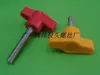 Tornillo de apriete manual de un carácter, cabeza de plástico, mango en T, perno, manija de perilla de acero inoxidable 304, tornillo en forma de Z, 4M5M6M8