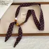 Collar de cuentas, bufanda de seda, pañuelo pequeño para el cuello, accesorio vintage para el cuello, estilo de alta gama para mujer, nueva colección de primavera 2026, para combinar con una camisa