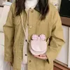 Bolsa Pequeña Elegante de Cuadros Estilo Coreano con Lazo, para Niños y Niñas, Billetera para Monedas, Accesorio para Labial, Bolsa Cruzada para Auriculares