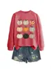 Nove estampas diferentes de abóbora 6 comércio exterior transfronteiriço Amazon atacado feminino solta casual plus size moda moletom