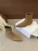 2026 Nuevas Botas Cortas Retro de Gamuza con Tacón Grueso y Punta Fina para Otoño Invierno, Moda Cómodas Versátiles para Viajar, Botas Cortas para Mujer