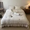 Nuevo juego de ropa de cama de tres y cuatro piezas de algodón y lino para una persona 2026, adecuado para todas las estaciones, amigable con la piel, transpirable, ideal para dormir desnudo, incluye sábana y funda de edredón