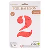 Globos de Número de 32 pulgadas Empaquetados Individualmente en OPP Decoración de Atmósfera Festiva para Fiesta de Primer Cumpleaños Letrero de Número Inflable