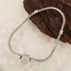 Distrito de Lu explosiones pulsera de hueso de serpiente chapada en cobre hebilla Joker alto DIY pulsera lisa joyería al por mayor