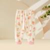 Calças para Meninas para o Início do Outono, Calças Compridas Infantis, Leggings de Bebê 100% Algodão, Calças Base para Bebê, Calças de Dormir, Calças Sem Costura para Primavera e Outono