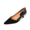 Zapatos de Tacón Alto Azul Pavo Real de Moda para Mujer 2025 Nuevos Tacón de Aguja Puntiagudo Zapatos de Mujer Sociales Profesionales Zapatos de Boca Baja de Cuero Genuino