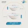 Tigelas de Porcelana Azul e Branca de Jingdezhen, 10 Tigelas Grandes para Mingau e Ramen, Louça Estilo Chinês com Cor sob Esmalte, Segura para Micro-ondas