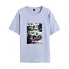 Comércio exterior T-shirt de manga curta de manga curta masculina e feminina ataca código europeu periférico gigante venda quente transfronteiriça impressão casual masculino e feminino