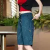 Calças Casuais Masculinas Verão Novo Jacquard Seda de Gelo Respirável Calças de Cinco Pontos Shorts Finos Refrescantes Calças Retas Largas