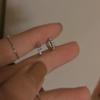 Anel Meio Anel Coreano de Prata S925 com Zircônia Diamante Brinco de Orelha chic Brinco de Orelha Para Usar no Escritório Brincos Exquisitos Micro-incrustados
