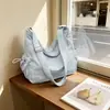 Bolsa de ombro casual e simples de grande capacidade para mulheres, nova bolsa versátil estilo vintage 2026 para o dia a dia, bolsa da moda para estudantes universitários