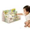 Estantería para libros de niños, organizador de almacenamiento de libros ilustrados para escritorio, de gran capacidad, para mesita de noche, rincón de ventana, lectura de libros para bebés, estante de almacenamiento simple