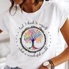 Roupas femininas transfronteiriças europeias e americanas Comércio exterior Girassol estampado plus size Gola redonda Casual Solta Manga curta Camiseta para mulheres