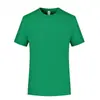 Camiseta de trabajo de verano de cuello redondo de secado rápido con estampado de logo, ropa de manga corta para fitness, deportes, running y actividades de team-building