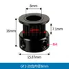 Rueda Síncrona 2Gt para Impresora 3D Polea de Transmisión de 16/20 Dientes Polea Activa para Motor Paso a Paso Mecánico Gt2