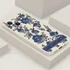 Comércio Exterior Mais Vendido Capa de Celular Floral Azul Retrô Adequada para Apple 18Pm Modelo Estiloso Iphone17 Capa Macia de Silicone