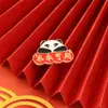 Dibujo animado Inspirador Aprendiendo a ser no. 1 Insignia de Panda Debe Pasar Todas las Pruebas Examen de Admisión para Estudiantes Insignia Conmemorativa de Recarga