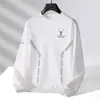 Sudadera de Cuello Redondo para Hombre, Marca de Tendencia Otoñal, Versátil Estampada Holgada de Manga Larga, Atuendo Unisex para Pareja, Top de Estudiante